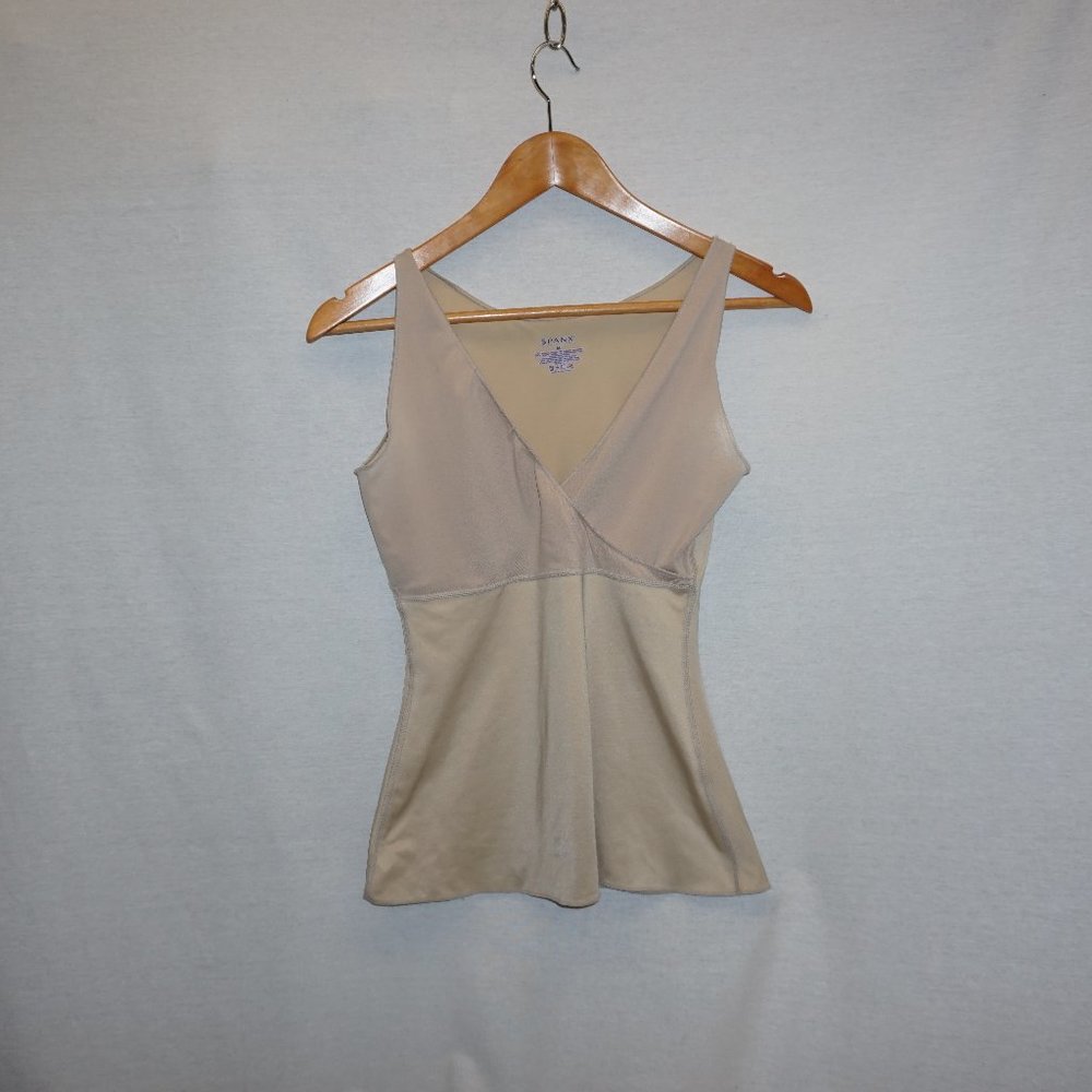 SPANX V-CROSS Crossover support tank nude  M